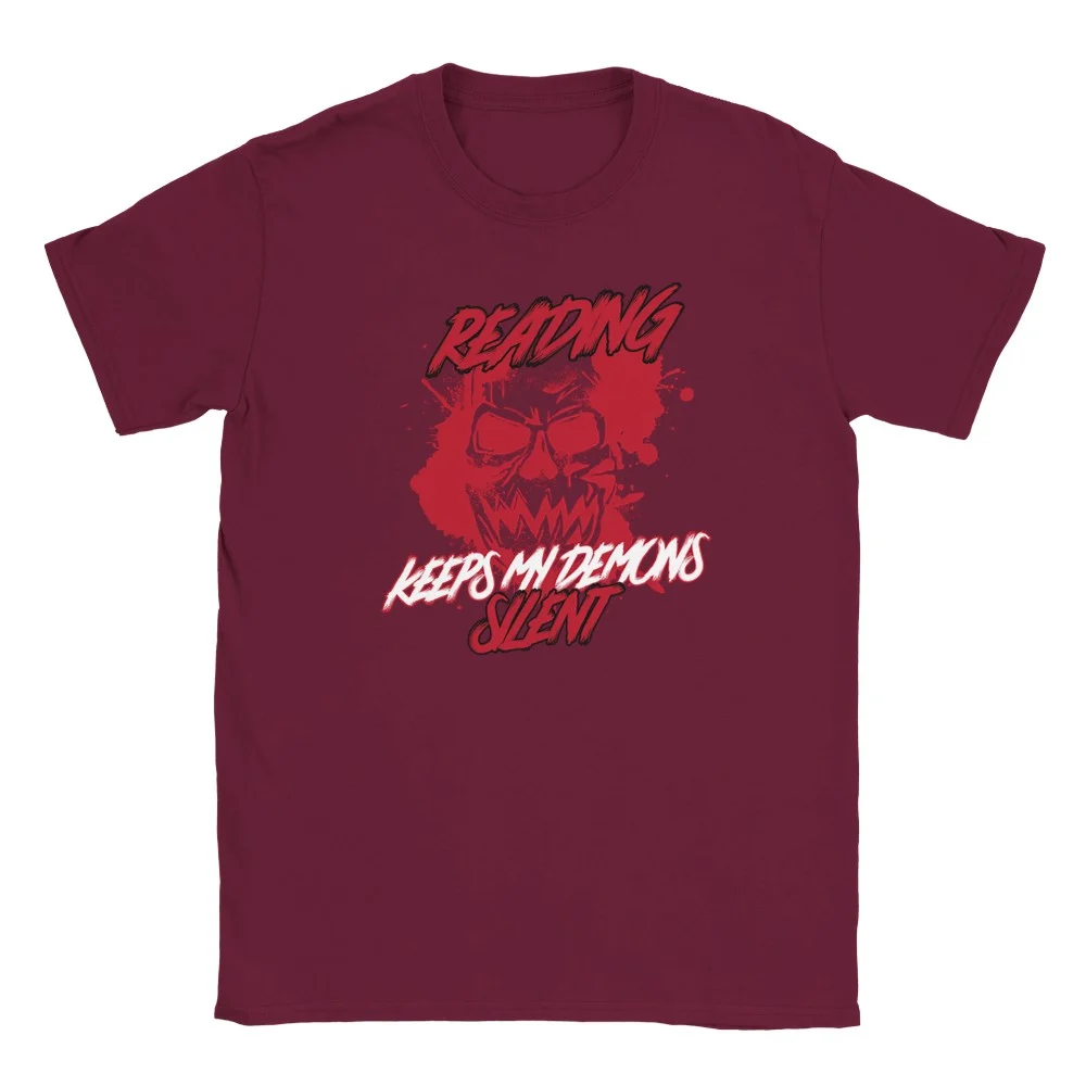 Reading Keeps My Demons Silent T Shirt rot